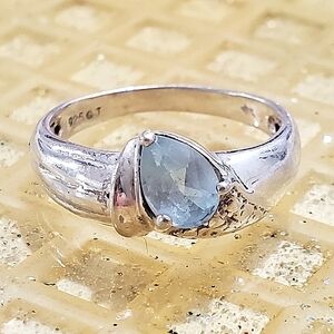 925 Sterling Aquamarine Ring